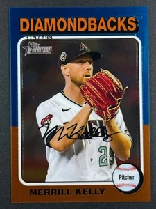 MERRILL KELLY 2024 Topps Heritage High Number #87 Chrome SP /699 Diamondbacks - Picture 1 of 2