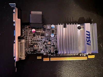 MSI R5450-MD1GD3H/LP HD 5450 1GB DDR3 Graphics Card GPU. SKU221226 - Image 1 of 3