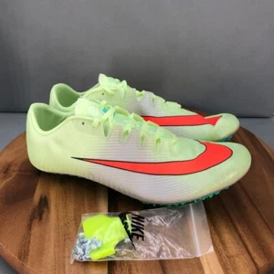 Nike Air Zoom Ja Fly 3 'Barely Volt Hyper Orange' Sprint Spikes Mens 14 - Picture 1 of 7