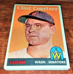 Senators $ Lot 1958 TOPPS Clint COURTNEY Herb PLEWS Camilo PASCUAL Sievers YOST+ - Picture 1 of 7