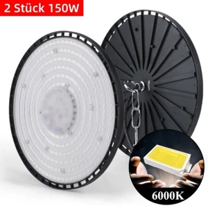 2* 150W UFO LED Hallenbeleuchtung Deckenstrahler Werkstattleuchte Industrielampe - Bild 1 von 15