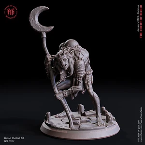 3D bedruckt - Harz - Aimothea Cultist 02 - Miniaturen - Fleisch der Götter - Bild 1 von 2