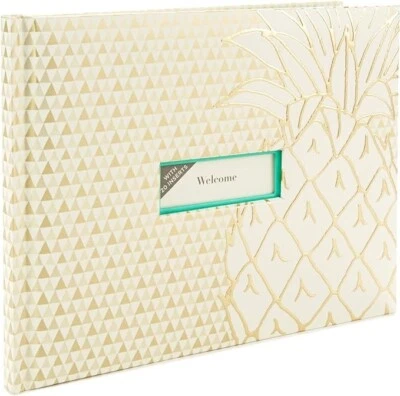 Libro de visitas Hallmark - Diseño de piña - 1EDY2181 Foto 1 de 4