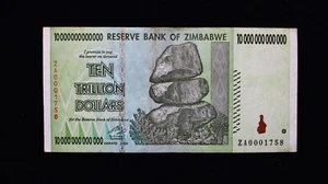 Zimbabue 10 billones de dólares 2008 P-88 reemplazo ZA0001758 - Imagen 1 de 2
