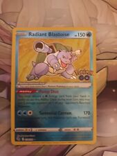 Pokémon TCG Radiant Blastoise Pokemon Go 018/078 Holo Radiant Rare