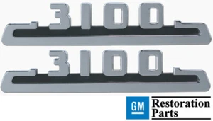 Camión Chevy Advance 53-54 diseño "3100" emblemas capó lateral licencia GM - Imagen 1 de 8