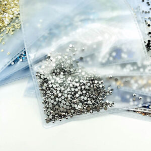 1440pcs 2mm Crystal Nail Art Rhinestones Flatback Glitter Gems Nails Decoration