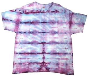 Multi-Color Handmade Tie Dye T-Shirt Adult XL Extra Large 100% Cotton Spiral Fan - Picture 1 of 1