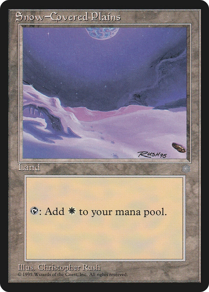 Snow-Covered Plains x (4) MTG - Ice Age - EX/NM - C350 - 4RCards - Image 1 of 1