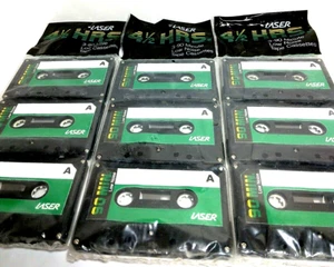 NOS 9 Laser 90min each Low Noise Tape Cassettes Blank from 1985 New Sealed - Picture 1 of 8