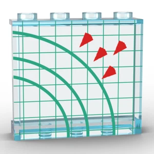 LEGO® Panel 1x4x3 Custom Print: Taktischer Bildschirm #1 für Star Wars MOC - Bild 1 von 3