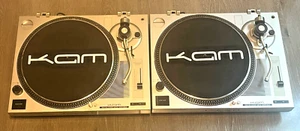 2 X TOCADISCOS KAM DDX 750 ACCIONAMIENTO DIRECTO (PAR) - 12" VINILO DISCOS DECKS PRO DJ - Imagen 1 de 10