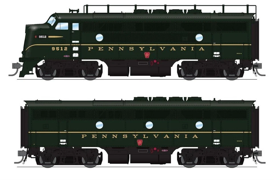Escala H0 - Broadway Set Locomotoras Diesel EMD F3 Desde Pensilvania con Sonido - Imagen 1 de 1
