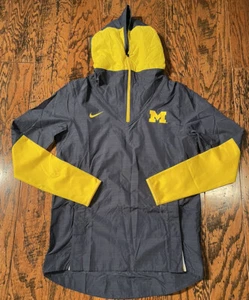 Nike Michigan Football Pullover 1/4 Zip Jacket Blue Men’s Size Small CQ5220-419 - Picture 1 of 7