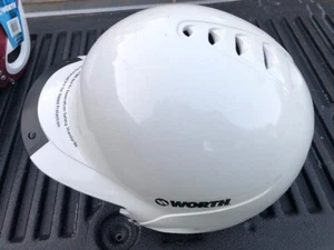 NEW Worth Liberty (WLBH) Batting Helmet-White with Black trim Baseball Softball - Picture 1 of 2