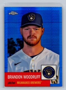 2022 Platinum Anniversary #195 Brandon Woodruff blaues Prisma - Bild 1 von 2