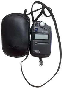 SEKONIC L-308B black w/case exposure meter flashmate - Picture 1 of 3