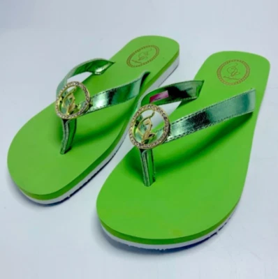 Chanclas para mujer Baby Phat verde lima nuevas con etiquetas Foto 1 de 4