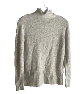 Cremieux Damen Gr. XS Trichterkragenpullover Nylon/Wolle/Alpaka Mischung beige-grau - Bild 1 von 7