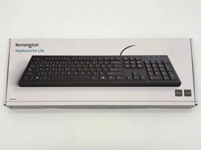 NEW Kensington Keyboard for Life K64370A USB Windows + Mac (U.S. English) - Image 1 of 4