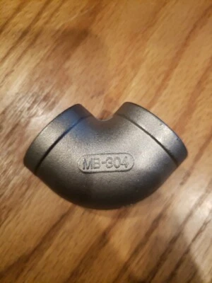 MB-304 150-1 Stainless Steel 90 Degree Elbow 1" - Image 1 of 3
