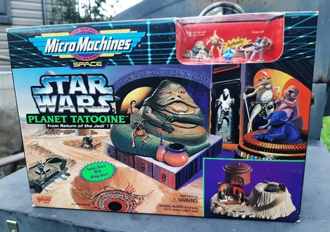 NOS 1994 Galoob Micro Machines Space Star Wars Planet Tatooine Playset Sealed Cover