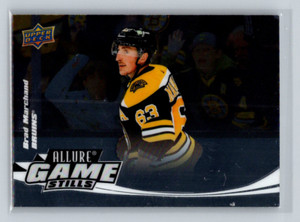 2022-23 Upper Deck Allure #GS-17 Brad Marchand -Game Stills Insert-Bruins