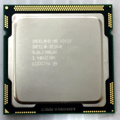 CPU Intel Xeon X3430 Quad-Core 2.4GHz 6MB LGA1156 SLBLJ Processor - Image 1 of 2