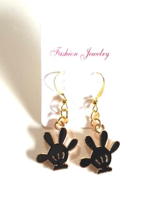 Sweet Mickey Mouse Character Glove Earrings - Picture 1 of 8