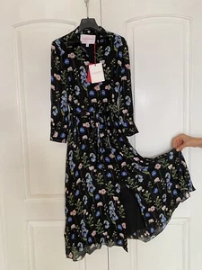 NEW Carolina Herrera Floral Silk Shirt dress Carolina Herrera Dress - Picture 1 of 12