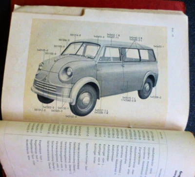 1955 - LLOYD " LT-LTK 500 / 600 " Original ERSATZTEILLISTE - very RARE - - image 1 of 4