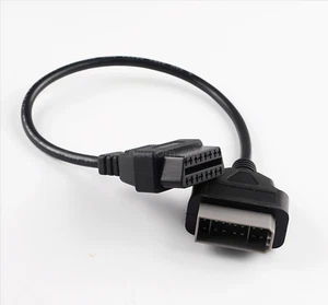 For Nissan 14 Pin OBD1 to 16 Pin OBD2 Diagnostic New Adapter Cable 34cm - Imagen 1 de 8