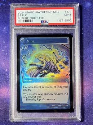 Stifle Future Sight Foil MtG Magic the Gathering Card Near Mint PSA 9 - POP 1 - Image 1 of 3