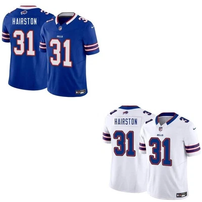 Maxwell Hairston Bills Men stitched Jersey White / Rush / Royal