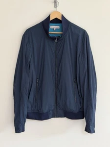 Chaqueta de bombardero Orlebar marrón “Maddox” Shell azul marino para hombre XL - Imagen 1 de 16
