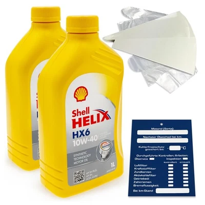 2 Liter original Shell Helix HX6 10W40 Motoröl 550039794 MB 229.3 RN0700 SET - Bild 1 von 4