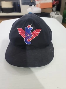 KC Soviet Wings Hockey Snapback Hat Cap, Vintage Made In U.S.A Roman Cap. - Picture 1 of 9