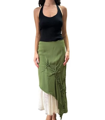 Falda asimétrica de malla JPG vintage Jean Paul Gaultier pequeña S ceñida floral Foto 1 de 4