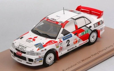MITSUBISHI Lancer EVO III #2 A.Vatanen Winner Hong-Kong Beijing 1996 1/43 SPARK - Photo 1/4