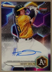 Henry Bolte 2023 Bowman's Best of 2023 Autographs Auto Oakland Athletics #B23-HB - Picture 1 of 2