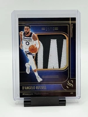 2024-25 Panini Silhouette - Silhouettes Gold D'Angelo Russell /10 GAME WORN - Image 1 of 2