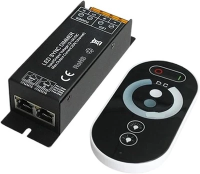 25A Full Touch LED Controller Dimmer DC12-24V 3528 5050 LED Strip Single Color - Image 1 of 4