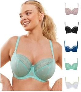 Cleo by Panache Blossom Bra Balcony Underwired Embroidered Womens Lingerie 10581 - Afbeelding 1 van 23