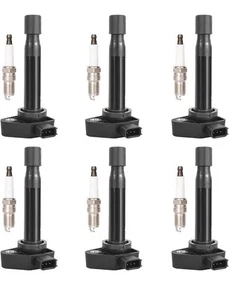 UF242 Paquete de bobinas de encendido y juego de 6 bujías de iridio para Acura CL TL 3,2 L V6 - Imagen 1 de 2