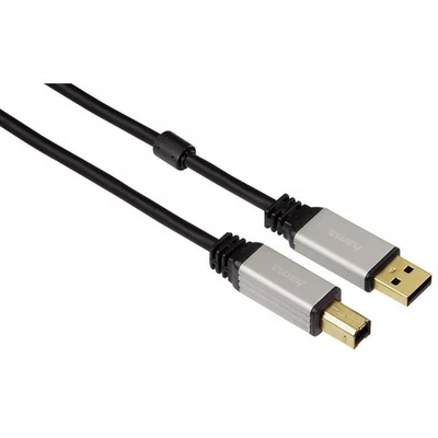 Hama HQ USB-Kabel Anschlusskabel Gold USB 2.0 für PC Drucker-Kabel Scanner etc - Bild 1 von 3