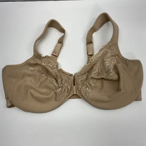 Sujetador Glamorise Mujer Talla 44C Color Desnudo Correa Ajustable Cierre Frontal Con Cable - Imagen 1 de 8