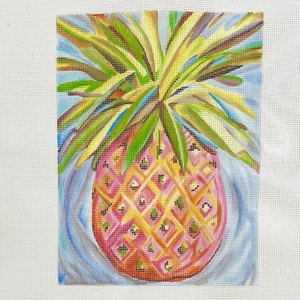 Handpainted Needlepoint canvas Kate Dickerson Maren Devine Pineapple - Picture 1 of 1