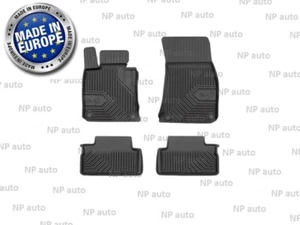 NEW SET LHD BLACK FLOOR MATS WATERPROOF AUTO LINERS FOR BMW F33 CABRIO 2013-2020 - Picture 1 of 4