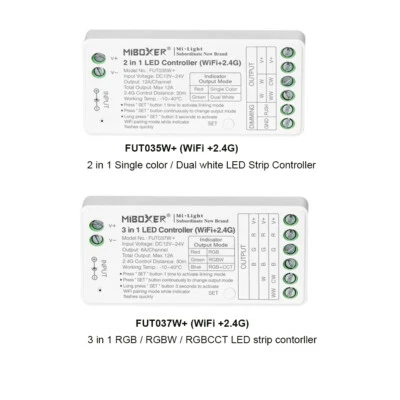 WiFi +2.4G TUYA APP Music LED Controller FUT035W+ FUT037W+ RGB RGBCCT LED strip - Image 1 of 4