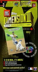 1995 Topps Dimension III Baseball - Empty Display Box - Lou Whitaker Card on Box - Picture 1 of 1